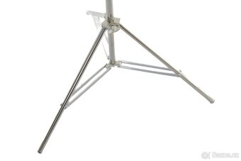 Profesionální celokovový studiový stativ s čepem 2m – Chrom - 2