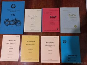 BMW r12, r17, r75, R35 atd - seznamy dílů, manuály atd - 2