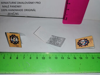 miniaturní omalovánky pro panenky - 2