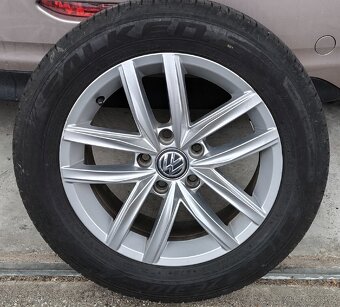 4x Originální ALU Volkswagen + letní pneu Falken 215/55R16 - 2