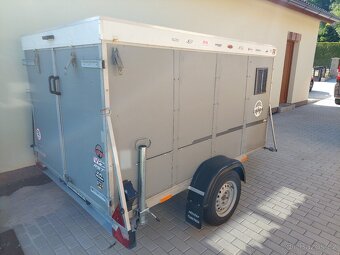 Skříňový přívěs s víkem do 750kg na převoz moto a kol - 2