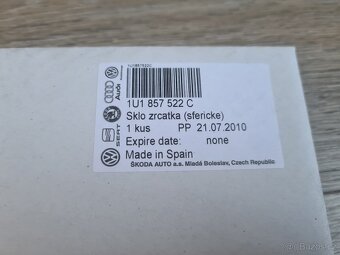 NOVÉ Pravé sklíčko zrcátka Octavia 1 - ORIGINÁL - 2