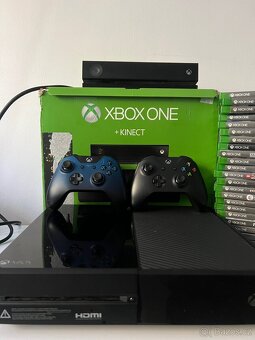 🎮 Xbox One + 2 Ovladače + Kinect + Hry - 2