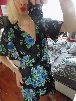 Dámské letní šaty vel 40 Zara saténové - 2