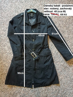 Dámské kabáty (zimní, jarní/podzimní) - sleva - 2