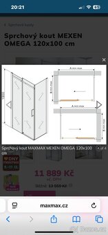Sprchový kout 120x100 - 2