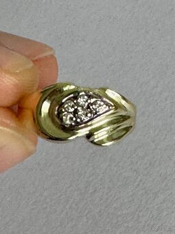 Zlatý prsten 14K, vel. 48, 2,65 g. - 2