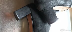 Kožené nižší kozačky 40,5 - 2