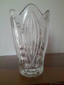 Retro skleněná váza - konvalinka - 2