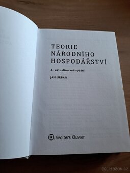Teorie národního hospodářství - Jan Urban - 2