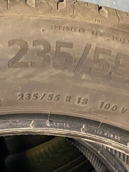 Letní pneu 235/55 R18 100V Continental 4,5-5mm - 2
