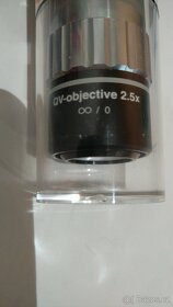 Objektiv mikroskop mitutoyo qv objective 2.5x - 2