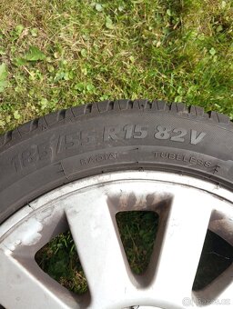 Letní Pneumatiky 185/55 R15 na ALU kolech - 2