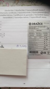 Bojler na ohřev vody - 80 litrů - 2