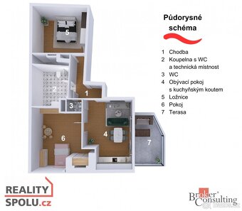 Prodej, byty/3+kk, 89.5 m2, Heydukova 1220/16, Libeň, 18000  - 2