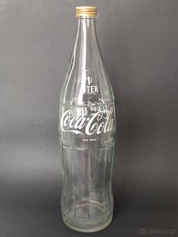 Velká retro láhev Coca Cola, 1l, vintage, pošta 85.- - 2