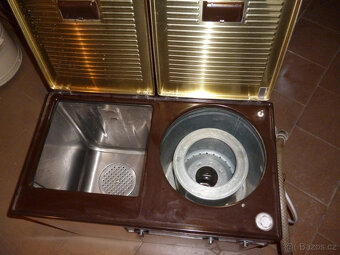 pračka romo kombi,nerez vana ,ohřev vody,ždímání za 4000kč - 2