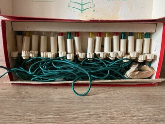 staré vánoční ozdoby světýlka svíčky vánoční ozdoby - 2