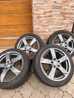 ALU kola Rial 5x112 R17 zimní pneu 225/45 R17 - 2