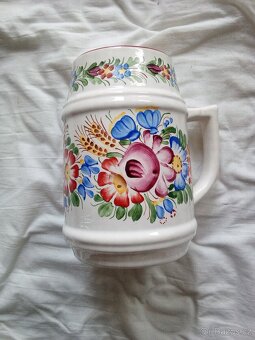 Chodská keramika  bílá - 2