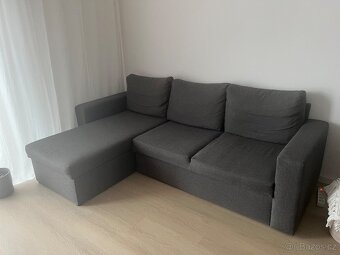 Šedá sedačka do tvaru L - 2