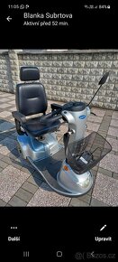 Elektrický vozík, tříkolový elektro skútr pro seniory - 2