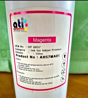 Inkoust pro HP Originál 1 litr MAGENTA / červený - 2