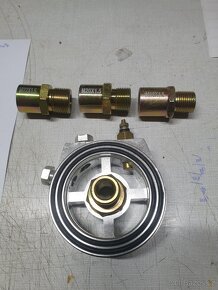 Příruba olejové filtru s čidlem teploty - 2