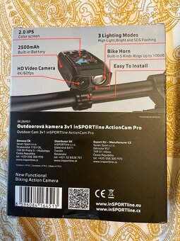 Outdoorová kamera 3v1 inSPORTline ActionCam Pro - 2
