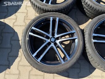 4x al kola 5x100 18 + pneu celoroční 215/45 R18 - 2