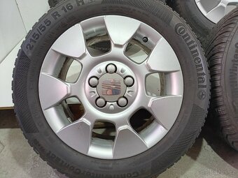 Zimní alu kola Seat 5x112 R16 pneu 215/55/16 - 2
