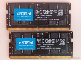 Paměť RAM DDR5 16GB 32GB SO-DIMM - 2