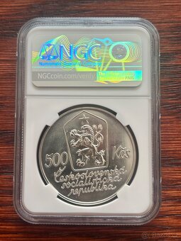 Stříbrná 500 Koruna 1987 - Josef Lada - NGC MS68 - TOP STAV - 2