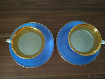 starožitné šálky s podšálky - 2