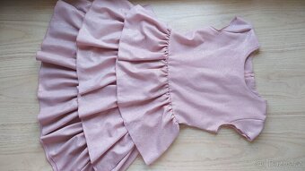 Pláštěnka VIOLA, vel. 130 + šaty společenské, vel. 128/134 - 2