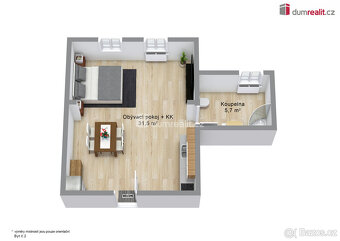 Prodej apartmánu 1+kk ve Pstruží přímo u lanovky skiareálu P - 2