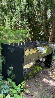 Automatický ocelový gril na špízy - šašlík(10 /8pozic) - 2