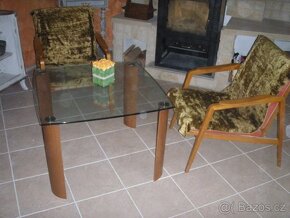 Dřevěny designový konferenční stolek orig. Nattuzi Itálie - 2