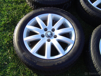 4XZIMNÍ HLINÍKOVÁ KOLA ŠKODA OCTAVIA III,II 205/55 R16 .TOP. - 2