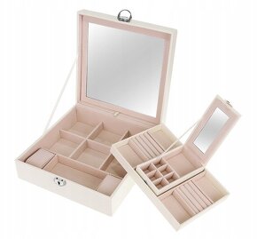Kufřík na šperky s výklopným zrcátkem - 2