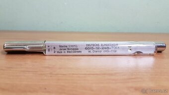 VOJENSKÝ RTUŤOVÝ TEPLOMĚR LÉKAŘSKÝ W.GERMANY 1963 - 2