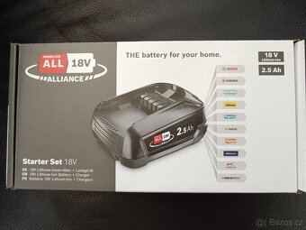 Baterie a nabíječka set Bosch 18 V, nová, nerozbalená,DOKLAD - 2