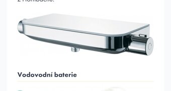 Sprchová termostatická baterie - 2