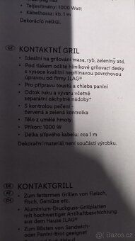 Kontaktní gril panini skg1000 , nový - 2