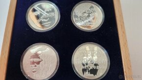 Sada čtyř stříbrných 2 OZ mincí proof - 2