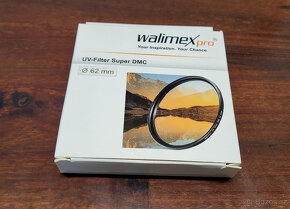 UV filtr Walimex PRO 62mm Slim Super DMC - nový - 2