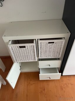 Komoda Ikea s doplňky 2 šuplíky + 2x koš - 2