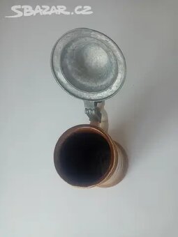 Pivní otčenáš - džber s cínovým víčkem - 27cm - 2