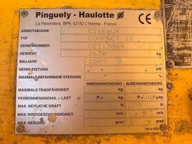 Pracovní plošina Rothlehner Haulotte Compact 12 - 2