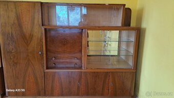 Retro obývací sekretář a knihovna - 2